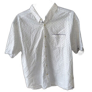 7 Diamonds Vision Quest Shirt Men's 2X Short Sleeve geometric pattern Button Up